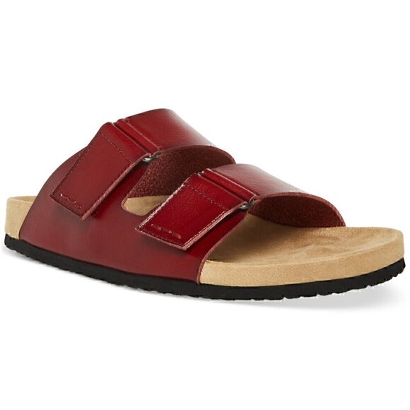 Other - Madden Mens Maroon Double Straps Contoured Footbed Padded Tisson Size 10.5